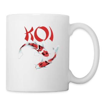 lustiges Koi Kois Koi Flüsterer Karpfen Geschenk - Tasse - Weiß - Rechts