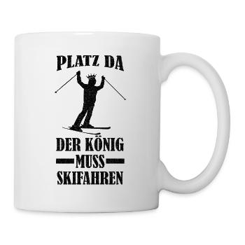 Skifahren Skiurlaub Skifahrer Apres Ski Skiurlaub - Tasse - Weiß - Rechts
