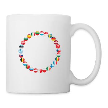 Europa Europäische Union - EU Flagge Europaflagge - Tasse - Weiß - Rechts