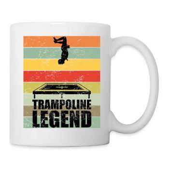 Trampoline Legend Trampoline Jump Retro Gift - Mug - white - Right