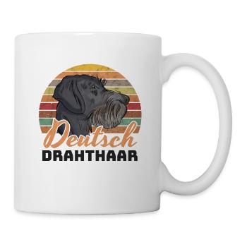 German Wirehaired Pointer Hound Dog - Mug - white - Right