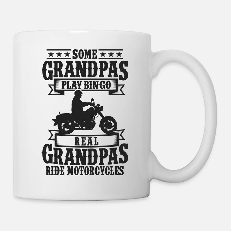 Papy motard - Mug blanc - blanc