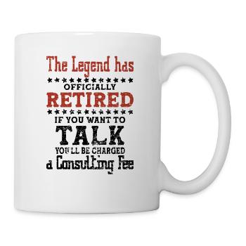 Funny Retirement gifts for Pensioner &Retired - Mug blanc - blanc - Droite