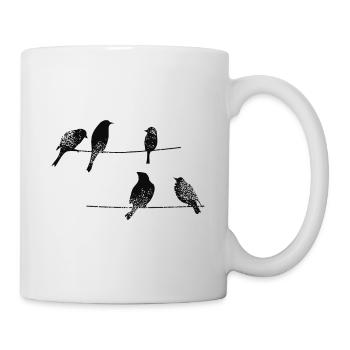 "Birds" t-shirt, birds - Mug - white - Right