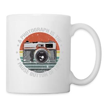 Vintage camera photography lover retro gift - Mug - white - Right