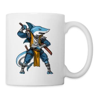 Hai Samurai Ninja - Tasse - Weiß - Rechts