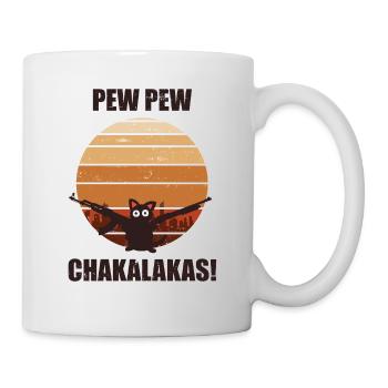 Pew Pew Chakalakas Vintage Cat - Mug - white - Right