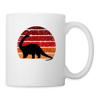 Brachiosaurus dinosaur long-necked dinosaur - Mug - white - Right