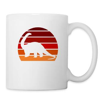 Brachiosaurus dinosaur long-necked dinosaur - Mug - white - Right