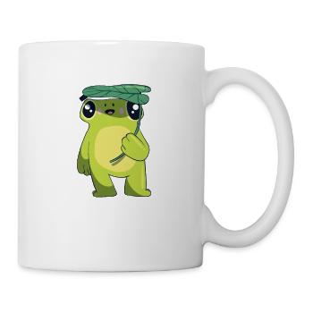 Frog Frogs Fun Animal Motif Frog Motif Leaf - Mug - white - Right