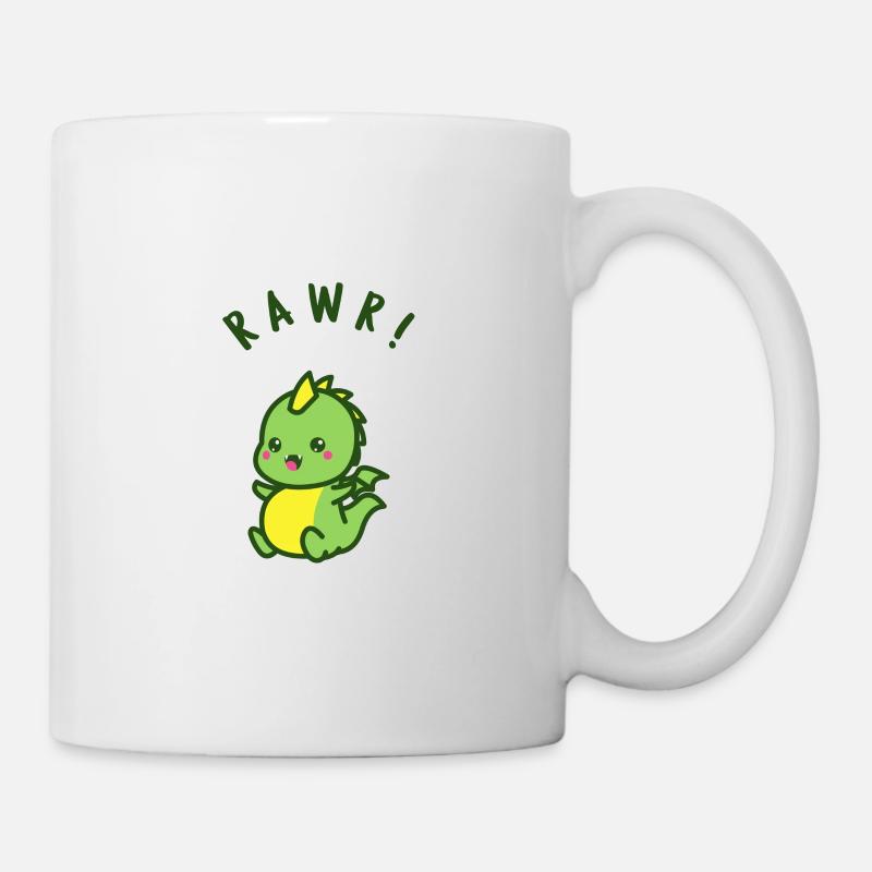 Spooky Cute Halloween Dragon - Mug - white