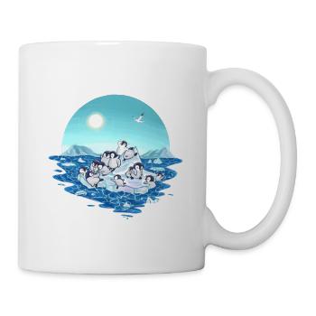 Climate Change Global Warming Penguins Gift - Mug - white - Right