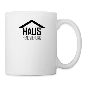 Haus Renovierung Renovieren Sanieren Team - Tasse - Weiß - Rechts