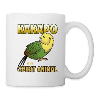 Kakapo is my Spirit Animal Kakapo Papagai - Mug - white - Right