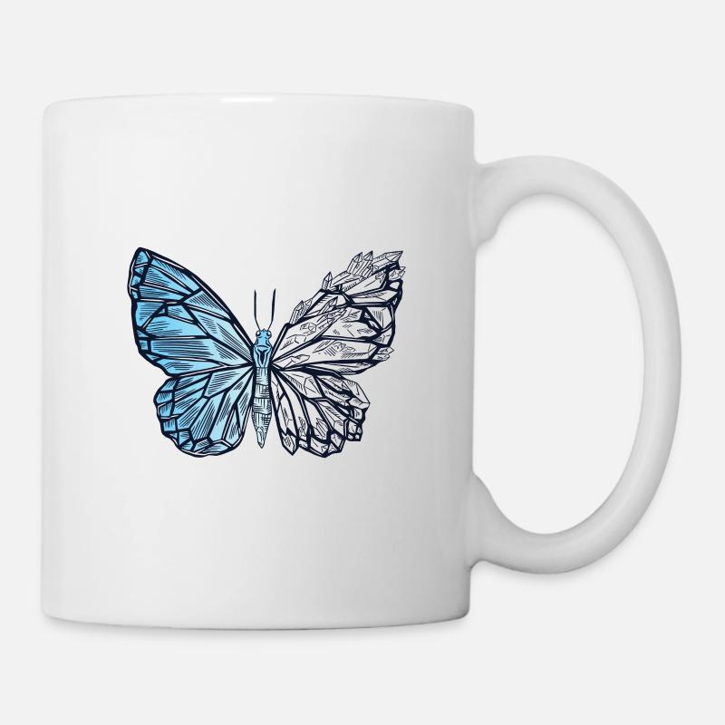 Papillon de cristal - Mug blanc - blanc