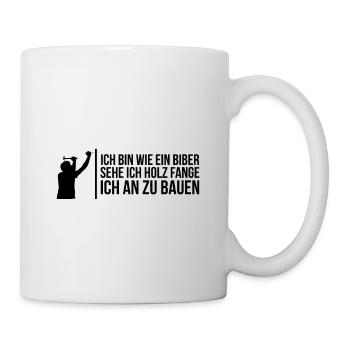 Spruch Zimmermann - Tasse - Weiß - Rechts