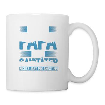 Ich Bin Papa Und Sanitäter Nichts Macht Mir Angst - Tasse - Weiß - Rechts