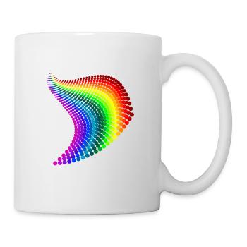 arc en ciel - Mug blanc - blanc - Droite