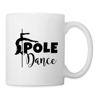 Pole Dance Tanzsport Fitness Tänzerin Design - Tasse - Weiß - Rechts