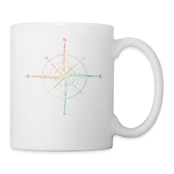 Compas, Kompass, En Plein Air, Nature, Faune - Mug blanc - blanc - Droite