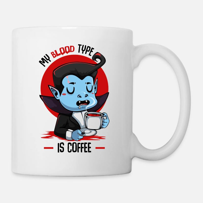 Vampir Halloween - Tasse - Weiß