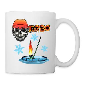 Hockey Sports d’hiver Sports d’hiver Sport d’hiver Crâne - Mug blanc - blanc - Droite