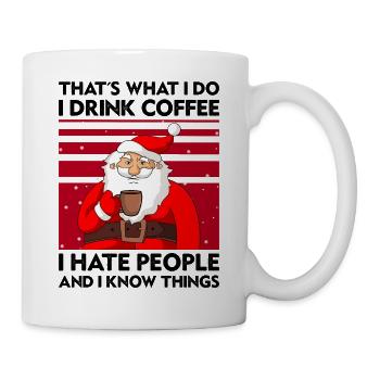 Weihnachtsmann - Tasse - Weiß - Rechts