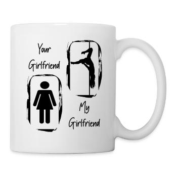 Your Girlfriend My Girlfriend Birthday Gift - Mug - white - Right