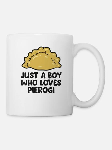 Nur Ein Junge, Der Pierogi Liebt Polnischer - Tasse - Weiß
