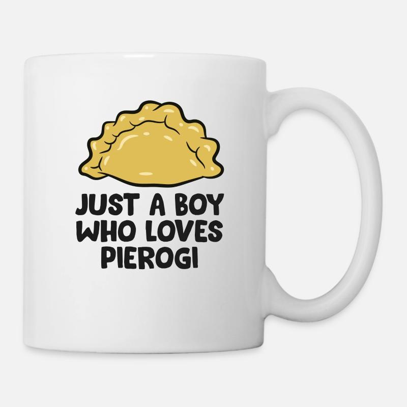 Nur Ein Junge, Der Pierogi Liebt Polnischer - Tasse - Weiß