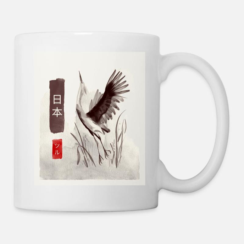 Japan - Crane - Mug - white