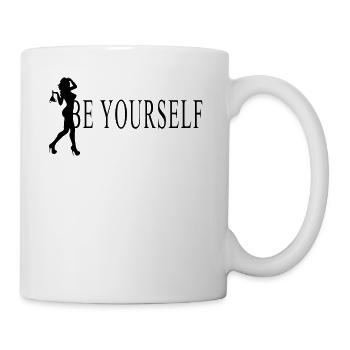 bad girl kiss grunge ornament statement aesthetic - Tasse - Weiß - Rechts