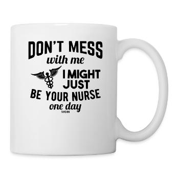 Nurse medicine gift - Mug - white - Right