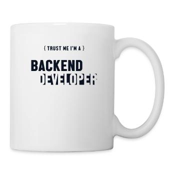 Trust Me I'm Backend Developer Coder Programmer - Mug blanc - blanc - Droite