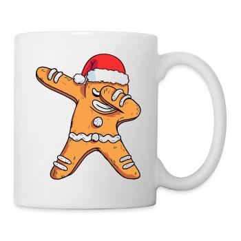 Tupfen Lebkuchen Santa Weihnachten - Tasse - Weiß - Rechts