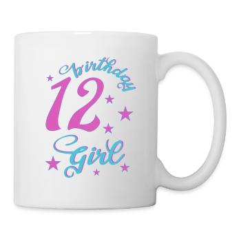 12th birthday girl birthday girl - Mug - white - Right