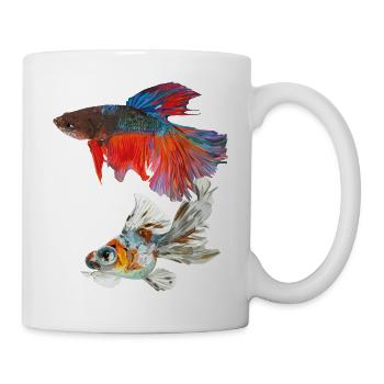 Fische - Tasse - Weiß - Rechts