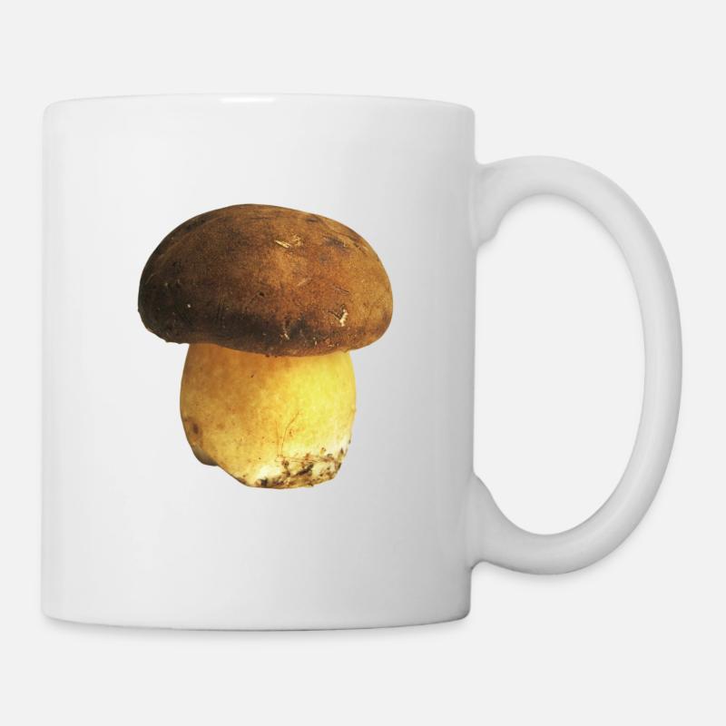 Cadeau cueilleur de champignons porcini - Mug blanc - blanc
