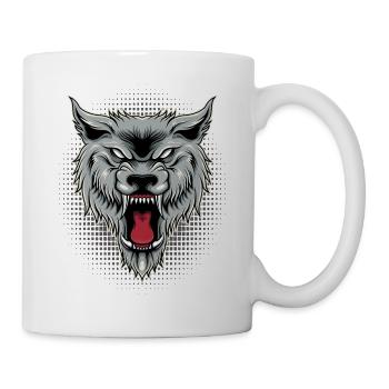 Loup sauvage | Meute de loups - Mug blanc - blanc - Droite