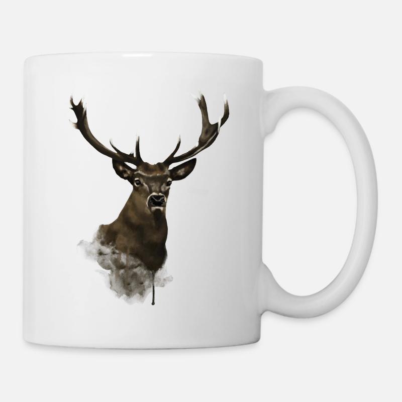 cerf - Mug blanc - blanc