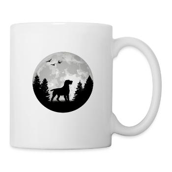 German Wirehaired Pointer Moon Hound Dogs - Mug - white - Right