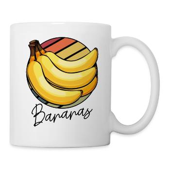 Bananen Frucht - Tasse - Weiß - Rechts
