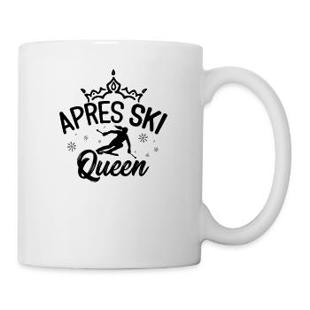 Apres Ski Queen Ski Sports d'hiver cadeau - Mug blanc - blanc - Droite