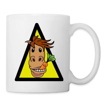 Horse Pony Horse Fools Rider Horse head Gaul - Mug - white - Right