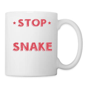 Stoppen Sie das Auto Ich sehe eine Schlange - Tasse - Weiß - Rechts
