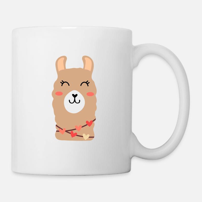 Cher lama lama alpaga - Mug blanc - blanc