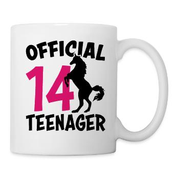 14e anniversaire fille cadeau adolescent 14 ans - Mug blanc - blanc - Droite