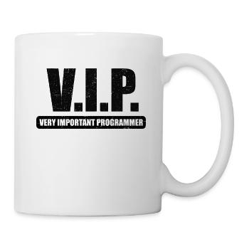 VIP VIP programmeur très important Linux IT - Mug blanc - blanc - Droite
