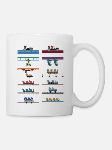 Kings Island Coaster Car Design - Tasse - Weiß