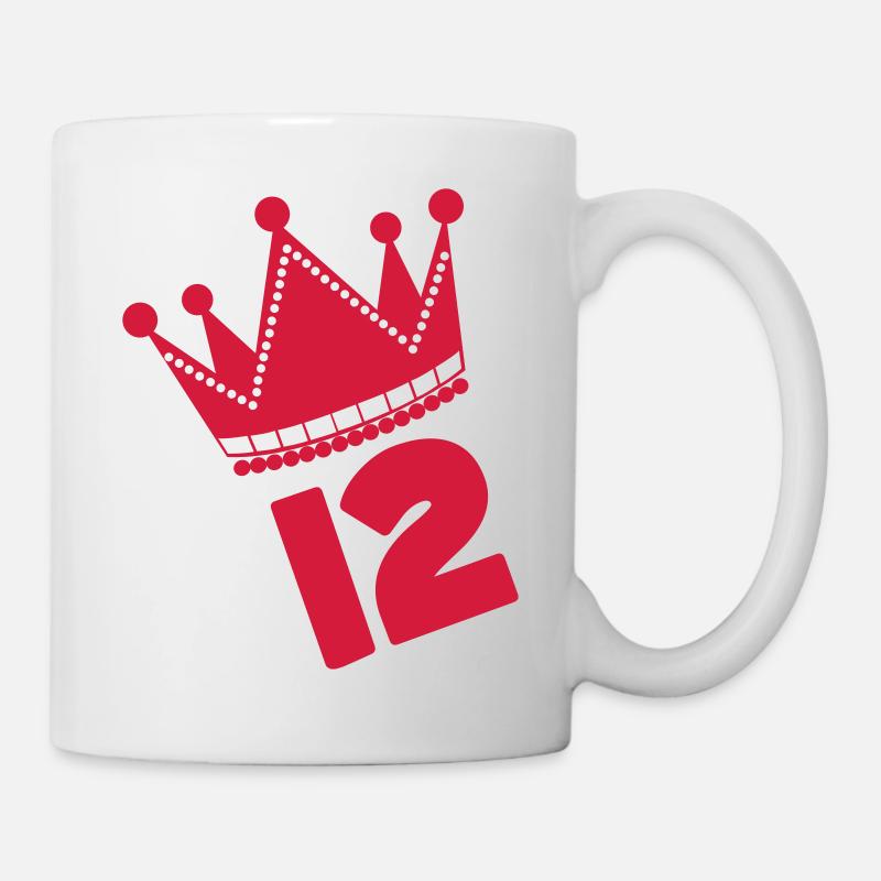 *** 12 *** - Mug blanc - blanc